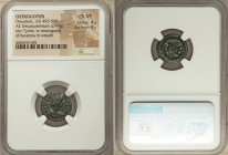 OSTROGOTHS. Italy. Municipal Coinage of Ravenna. Ca. AD 493-526. AE 10 nummi (17mm, 2.97 gm, 7h). NGC Choice VF 4/5 - 4/5. Time of Theoderic, AD 493-5...