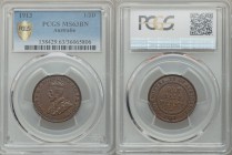 George V 1/2 Penny 1913 MS63 Brown PCGS, London mint, KM22. 

HID09801242017