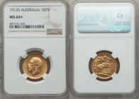 George V gold Sovereign 1912-S MS64+ NGC, Sydney mint, KM29, S-4003. AGW 0.2355 oz.

HID09801242017