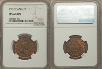 Pair of Certified Assorted Cents MS64 Brown NGC, 1) 1907 - London mint, KM8. 2) 1914 - Ottawa mint, KM21. Sold as is, no returns.

HID09801242017