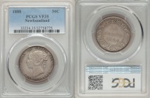 Newfoundland. Victoria Pair of Certified 50 Cents VF35 PCGS, 1) 1888 - KM6. 2) 1894 - KM6. Sold as is, no returns.

HID09801242017