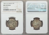 Danish Colony. Frederik VII 20 Cents 1859-(c) UNC Details (Cleaned) NGC, Copenhagen mint, KM67. Scarce two year type.

HID09801242017