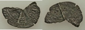 Aquitaine. Edward III (1325-1377) Gros au Lion Passant ND (1347-1351) VF (broken & repaired), Elias-59 (RRRR), W&F-66 (R). 23mm. 0.72gm. Possibly one ...