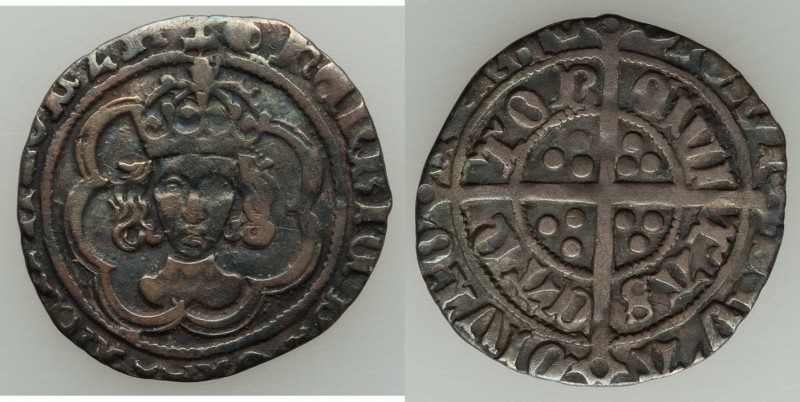 Henry VII (1485-1509) 1/2 Groat ND (1493-1495) VF, Tower mint, Tun mm, S-2211. 1...