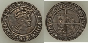 Henry VIII (1509-1547) Groat ND (1526-1544) VF (Holed), Tower mint, Arrow mm, Second Coinage, S-2537E. 26mm. 2.72gm. Nicely centered with a decent por...