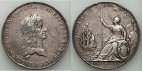 Charles II silver "Peace of Breda" Medal 1667 VF (edge bumps), MI-535/186, Eimer-241. 56mm. 76.14gm. By J. Roettier. Celebrating the Peace of Breda of...