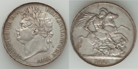 George IV Crown 1821 XF (rim nick), Royal Mint, KM680.1. 38mm. 28.08gm. 

HID09801242017