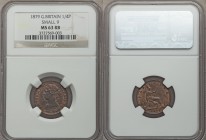 Victoria 3-Piece Lot of Certified Assorted Farthings NGC, 1) 1879 - MS63 Red and Brown, KM753. Small 9. 2) 1884 - MS63 Brown, KM753. 3) 1886 - MS64 Br...