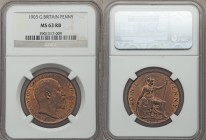 Edward VII Pair of Certified Assorted Pennies NGC, 1) 1903 - MS63 Red and Brown, KM794.2. 3) 1907 - MS62 Brown, KM794.2. Sold as is, no returns.

HID0...