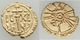 Sicily. Roger II (1105-1154) gold Tari ND (after 1140) XF, Biaggi-1220. 13mm. 1.19gm. 

HID09801242017