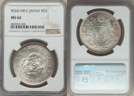 Meiji Yen Year 34 (1901) MS62 NGC, KM-YA25.3. White with nice cartwheel luster. Conservatively graded.

HID09801242017