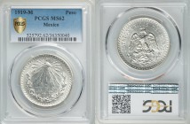Estados Unidos Peso 1919-M MS62 PCGS, Mexico City mint, KM454.

HID09801242017