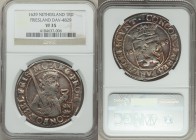 Friesland. Provincial Rijksdaalder (48 Stuivers) 1629 VF35 NGC, KM22, Dav-4829. Toned around the raised devices with some smoothing noted in the top l...