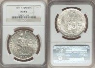 Republic 3-Piece Lot of Certified Assorted Issues, 1) Sol 1871-YJ - MS62 NGC, KM196.3. 2) Sol 1885-TD - MS62 NGC, KM196.22. 3) Sol 1892-TF - AU58 PCGS...