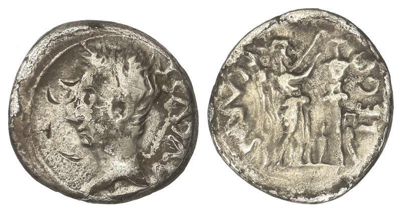 Celtiberian Coins
Quinario. 27 a.C. ÉPOCA DE AUGUSTO. EMERITA AUGUSTA (MÉRIDA, ...