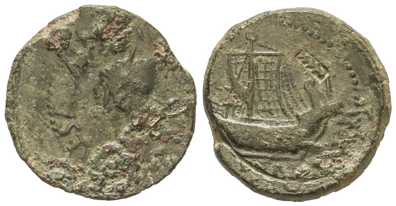 Celtiberian Coins
As. 14-36 d.C. ÉPOCA DE TIBERIO. DERTOSA ILERGAVONIA (TORTOSA...