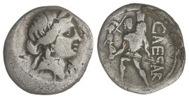 Roman Coins: Roman Empire
Denario. 47-46 a.C. JULIO CÉSAR. GALIA. Anv.: Cabeza diademada de Venus a derecha. Rev.: CAESAR. Aeneas llevando en brazos ...