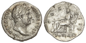 Roman Coins: Roman Empire
Denario. 125-132 d.C. ADRIANO. Anv.: HADRIANVS AVGVSTVS P. P. Busto laureado de Adriano a derecha. Rev.: FORT. RED. COS. II...