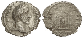 Roman Coins: Roman Empire
Denario. 158-159 d.C. ANTONINO PÍO. Anv.: ANTONINVS AVG. PIVS P. P. TR. P. XXII. Cabeza laureada a derecha. Rev.: TEMPLVM D...