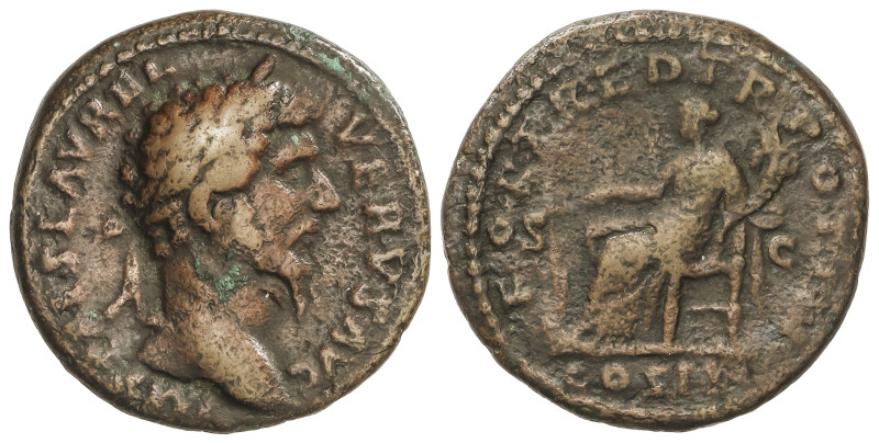 Roman Coins: Roman Empire
Dupondio. 162 a 163 d.C. LUCIO VERO. Anv.: IMP. CAES....