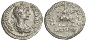 Roman Coins: Roman Empire
Denario. 201-206 d.C. CARACALLA. Anv.: ANTONINVS. PIVS. AVG. Busto laureado a derecha. Rev.: INDVLGENTIA. AVGG. IN. CARTH. ...