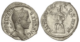 Roman Coins: Roman Empire
Denario. 228-231 d.C. ALEJANDRO SEVERO. Anv.: IMP. SEV. ALEXAND. AVG. Cabeza laureada a derecha. Rev.: P. M. TR. P. VIII CO...