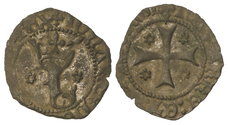 Medieval Coins: Kingdom Of Navarre
Cornado. JUAN I. Anv.: ¶IOHANE¶DE(I¶GRACIA)¶...