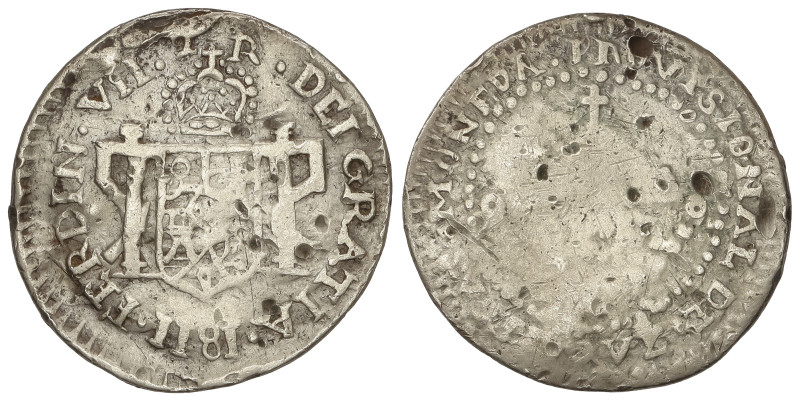 Spanish Monarchy: Ferdinand VII
2 Reales. 1811. ZACATECAS. 7,91 grs. Flores y c...