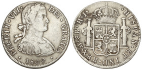 Spanish Monarchy: Ferdinand VII
8 Reales. 1809. MÉXICO. H.J. 26,70 grs. AC-1310. MBC-.