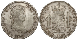 Spanish Monarchy: Ferdinand VII
8 Reales. 1813. MÉXICO. J.J. 26,82 grs. (Rayitas). AC-1323. MBC.
