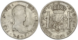 Spanish Monarchy: Ferdinand VII
8 Reales. 1809. POTOSÍ. P.J. 26,67 grs. AC-1374. MBC-.