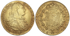 Spanish Monarchy: Ferdinand VII
8 Escudos. 1819. MÉXICO. J.J. 26,94 grs. AU (800). FALSA de ÉPOCA con busto de Carlos IV no coincidente. (Rayitas). X...