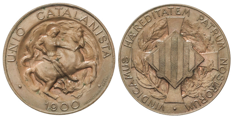 Peseta System: Catalonian Union
5 Céntimos. 1900. BARCELONA. 5,08 grs. BELLA. A...