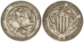 Peseta System: Catalonian Union
5 Pesetas. 1900. BARCELONA. 25,16 grs. Vallmitjana. (Golpecitos en canto). AC-135. EBC.