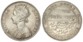 World Coins: India
1 Rupee. 1892. VICTORIA. BIKANIR. 11,58 grs. AR. KM-72. MBC+.
