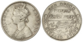 World Coins: India
1 Rupee. 1897. VICTORIA. BIKANIR. 11,44 grs. AR. KM-72. MBC-.