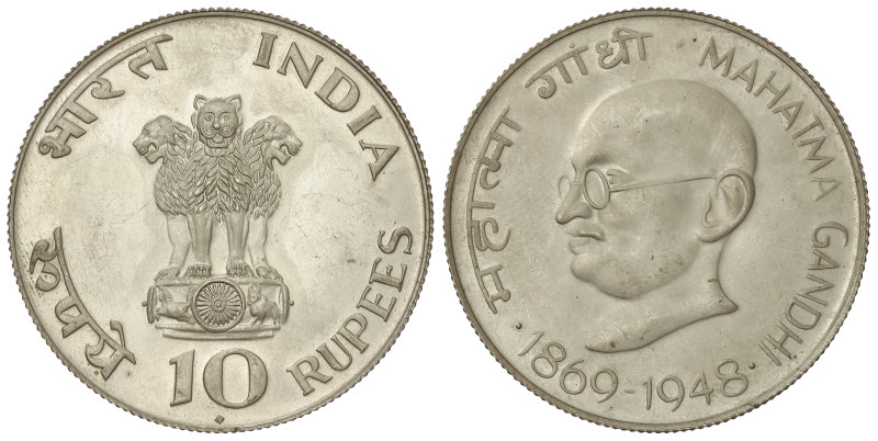 World Coins: India
10 Rupees. 1969. 15,21 grs. AR. KM-185. SC-.