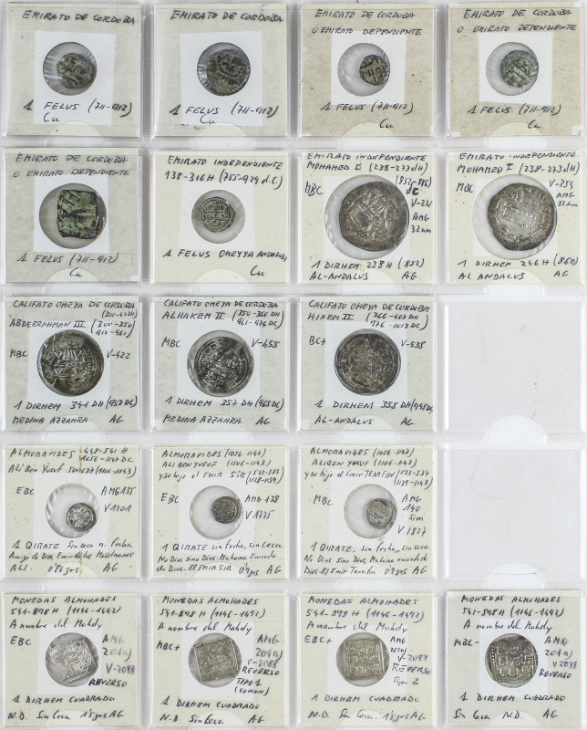 Al-Andalus Coins
Lote 32 monedas. EMIRATO a NAZRIES DE GRANADA. AE, AR. Resto f...