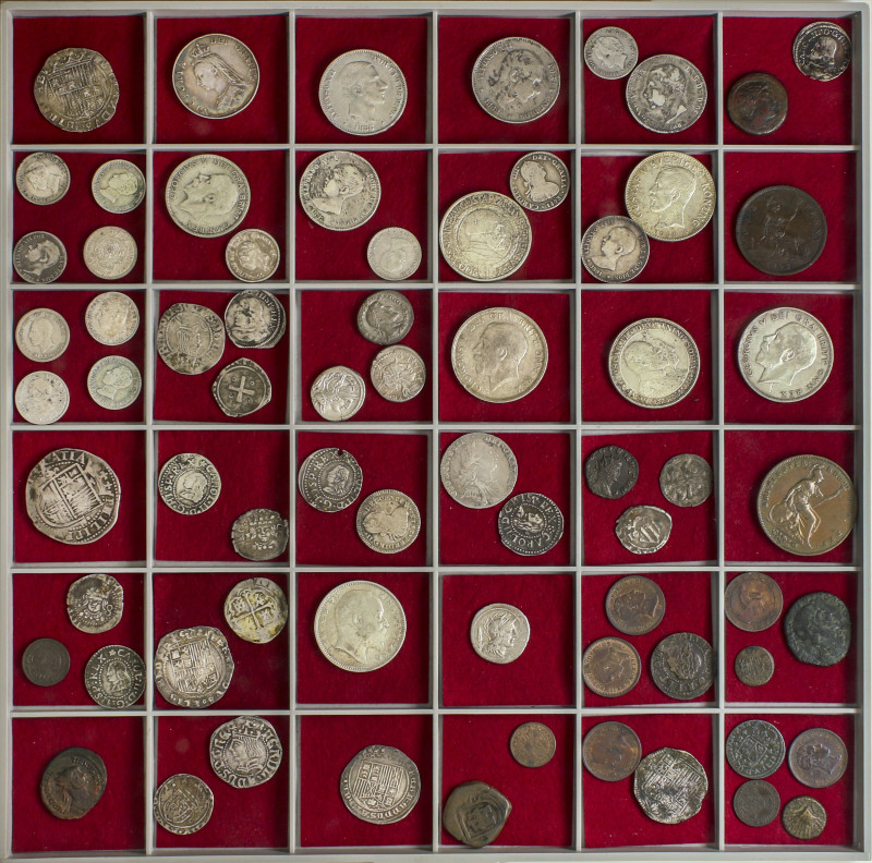 Lots And Collections
Lote Alrededor 68 monedas. MONEDA ROMANA A MONEDA EXTRANJE...