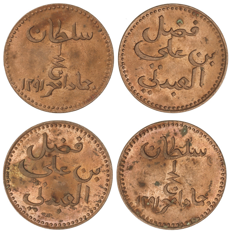 World Coins: Yemen
Lote 2 monedas 1/2 Baiza. 1291 d.C. (1874 d.C.). SULTANATE O...