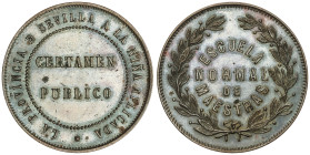 Spanish Medals
A la niña aplicada. Certamen público. Finales siglo XIX/Principios siglo XX. ESCUELA NORMAL DE MAESTRAS. LA PROVINCIA DE SEVILLA. AE. ...