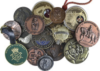 Spanish Medals
Lote 46 medallas. Principalmente siglo XX. AE, Br, metal plateado, gris, dorado, etc. Ø 17 a 88 mm. La mayoria españolas. Casi todas d...