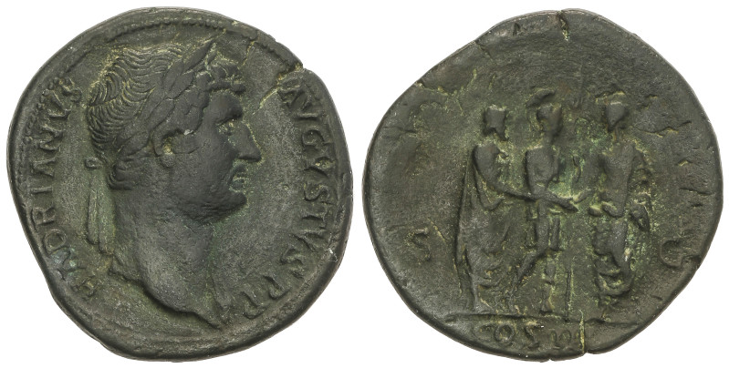 Roman Coins: Roman Empire
Sestercio. 117-138 d.C. ADRIANO. Anv.: HADRIANVS AVGV...