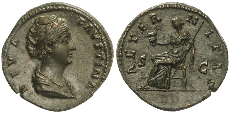 Roman Coins: Roman Empire
Sestercio. 141 d.C. FAUSTINA MADRE. Anv.: DIVA FAVSTI...