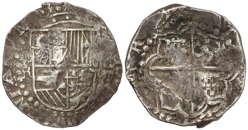 Spanish Monarchy: Philip III
8 Reales. POTOSÍ. R. 26,48 grs. AC-Tipo 164. MBC-....