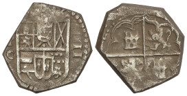 Spanish Monarchy: Philip IV
2 Reales. TOLEDO. C. 6,69 grs. AC-Tipo 257. MBC.