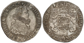 Spanish Monarchy: Philip IV
Ducatón. 1633. BRUJAS. 32,74 grs. AR. Pátina. RARA. Vanhoudt-640.BG. MBC.