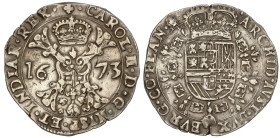 Spanish Monarchy: Charles II
Patagón. 1673. BRUJAS. 27,95 grs. AR. (Leves grietas en canto). Vanhoudt-698.BG. MBC+.