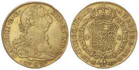 Spanish Monarchy: Charles III
4 Escudos. 1782. MADRID. J.D. 13,30 grs. (Rayas en anverso). AC-1787. MBC.