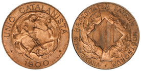 Peseta System: Catalonian Union
10 Céntimos. 1900. Color y brillo originales. AC-133; HG-UC2. SC.